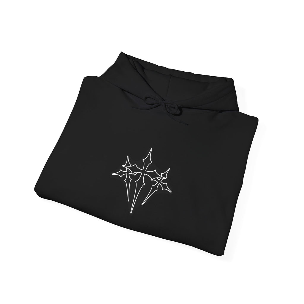 Black Gothic Cross Hoodie