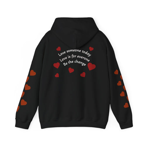 New Day New Love Hoodie — 'Love Someone Today' Heart Graphic Pullover